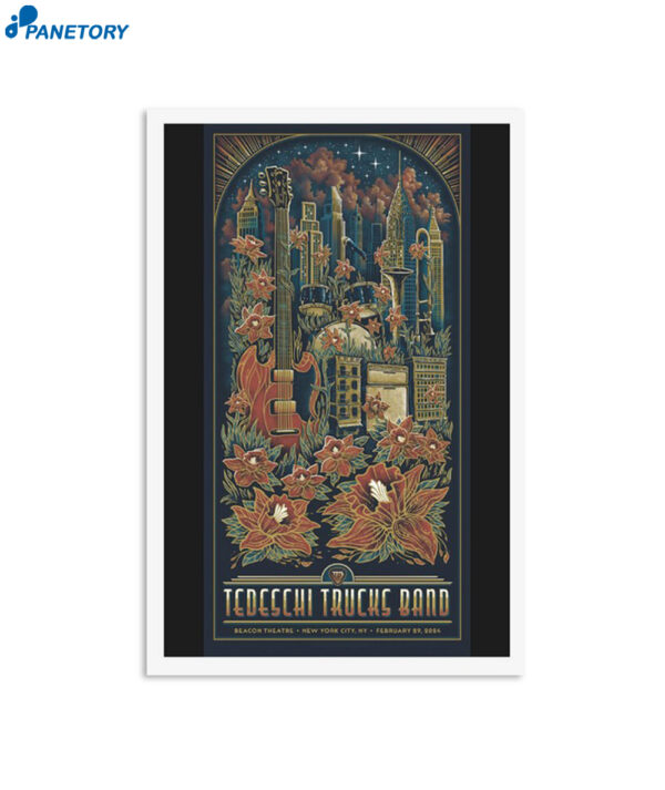 Tedeschi Trucks Band Feb 29 2024 New York City Ny Poster