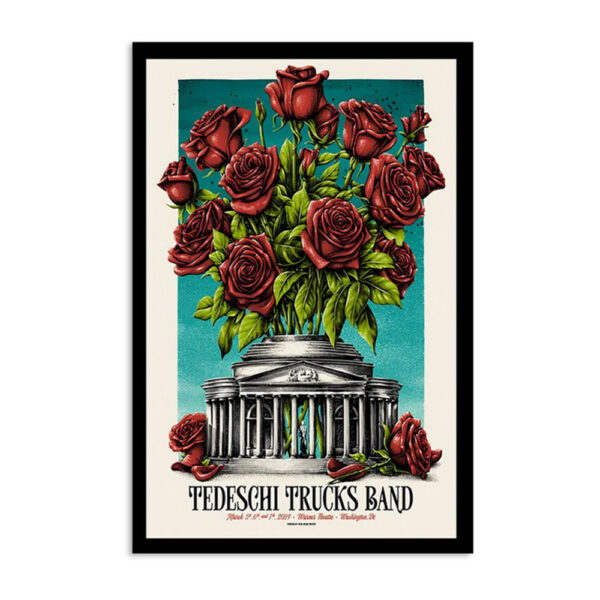 Tedeschi Trucks Band Show Poster Washington Dc March 5-7 2024 Poster