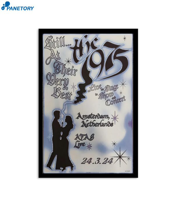The 1975 Amsterdam Netherlands March 24 2024 Tour Poster