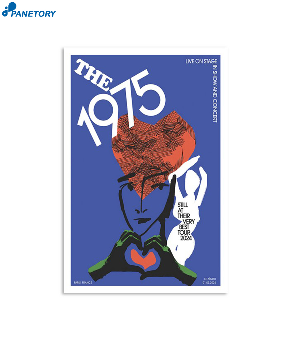The 1975 Le Zenith Paris Fr March 1 2024 Poster 2 The 1975 Le Zenith Paris Fr March 1 2024 Poster