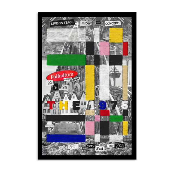 The 1975 Tour Cologne De March 22 2024 Poster