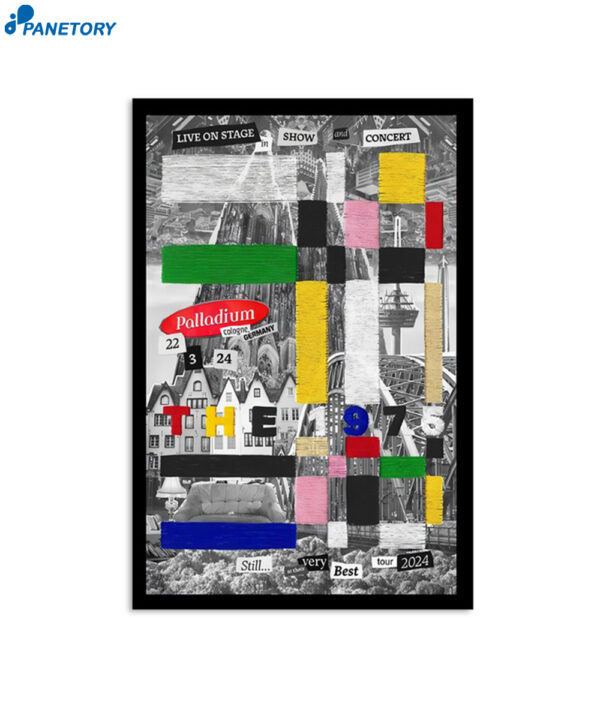 The 1975 Tour Cologne De March 22 2024 Poster