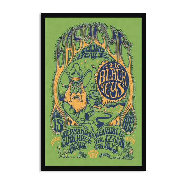 The Black Keys Sxsw Austin Tx March 15 2024 Poster