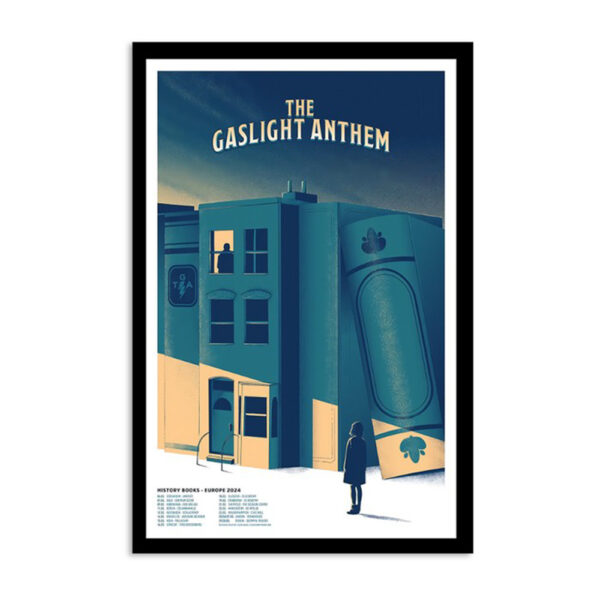 The Gaslight Anthem History Books Europe Tour 24 Poster