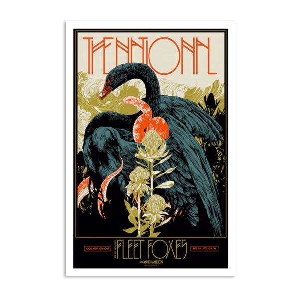 The National & Fleet Foxes Kings Park & Botanic Garden Perth WA March 10 2024 Poster