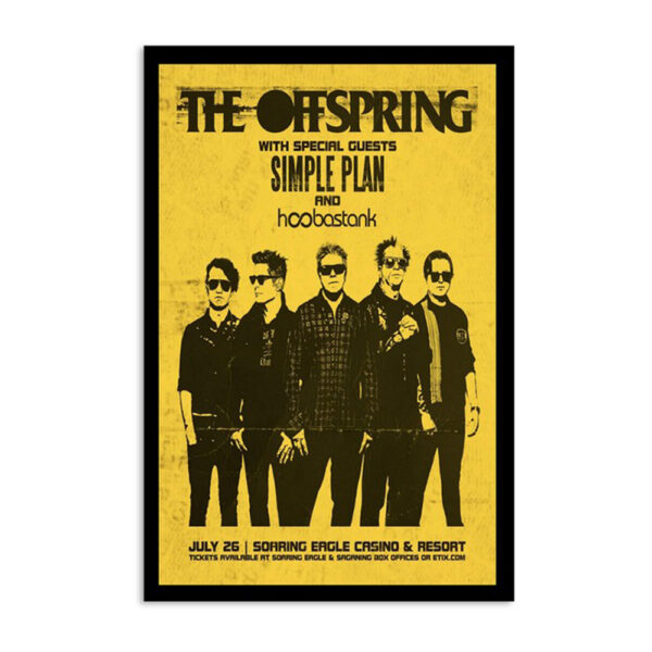 The Offspring Show Poster Mt Pleasant Mi July 26 2024 Poster