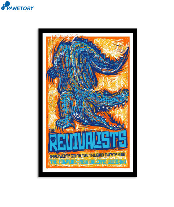 The Revivalists Fillmore New Orleans La April 28 2024 Poster