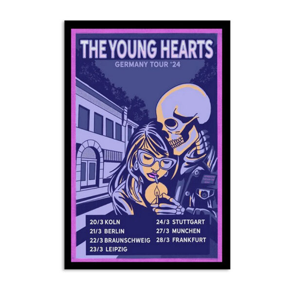 The Young Hearts Germany 2024 Tour Poster