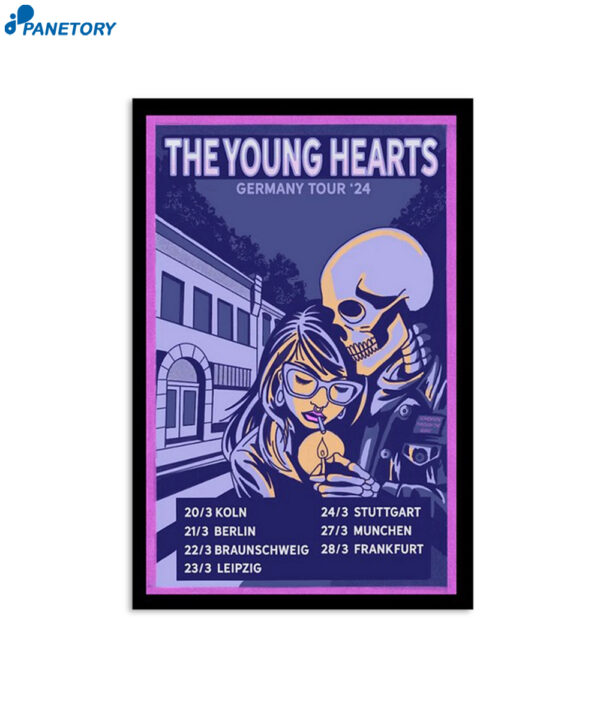 The Young Hearts Germany 2024 Tour Poster