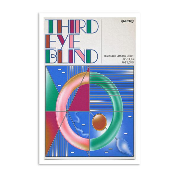 Third Eye Blind Henry Miller Memorial Library Big Sur Ca Jun 18 2024 Poster