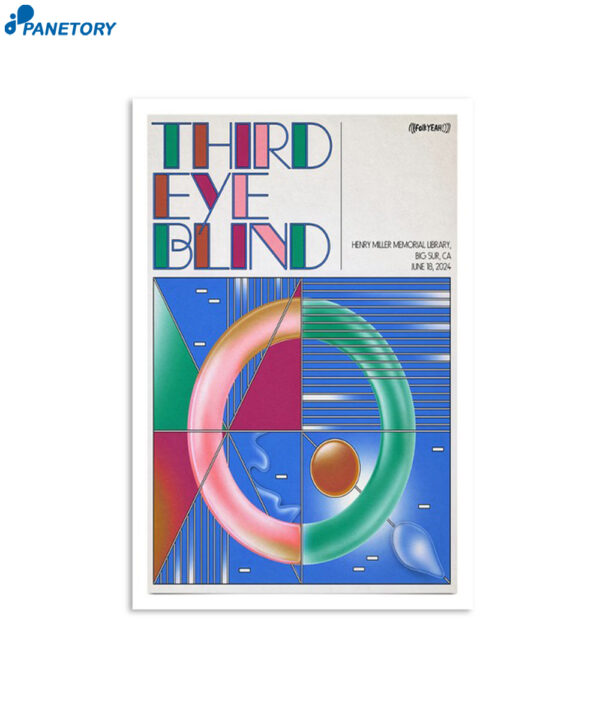 Third Eye Blind Henry Miller Memorial Library Big Sur Ca Jun 18 2024 Poster