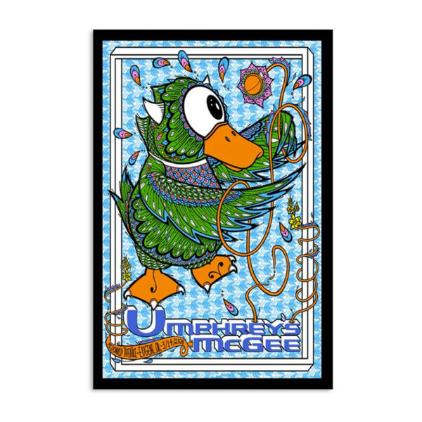 Umphrey’s Mcgee March 14 2024 Eugene Or Mcdonald Theatre Poster