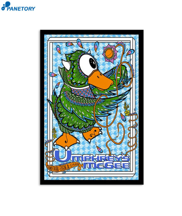 Umphrey’s Mcgee March 14 2024 Eugene Or Mcdonald Theatre Poster