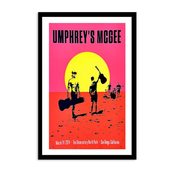 Umphrey'S Mcgee March 24 2024 San Diego California Poster