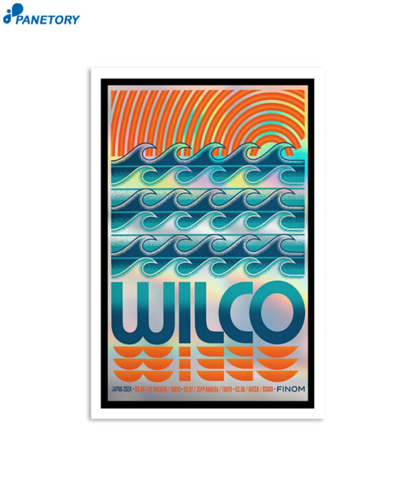 Wilco Tour Japan March 6-8 2024 Poster