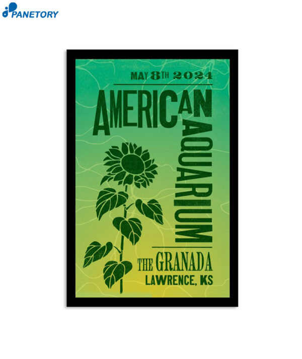 American Aquarium May 8th 2024 Lawrence Ks Poster