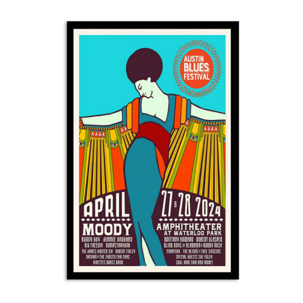 Austin Blues Festival Austin Tx 2024 Poster