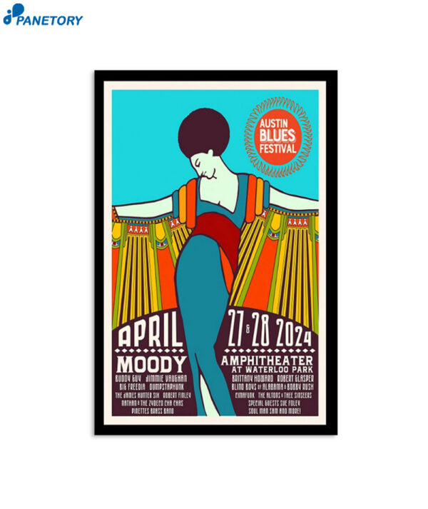 Austin Blues Festival Austin Tx 2024 Poster