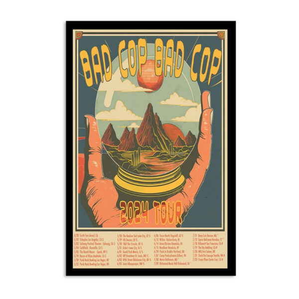 Bad Cop 2024 Tour Poster