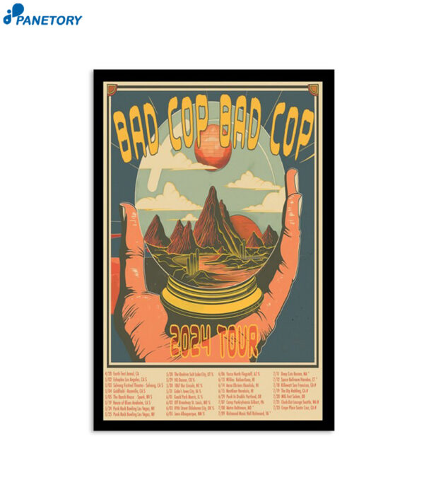 Bad Cop 2024 Tour Poster