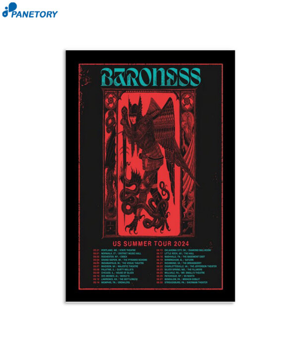 Baroness Us Summer Show 2024 Poster