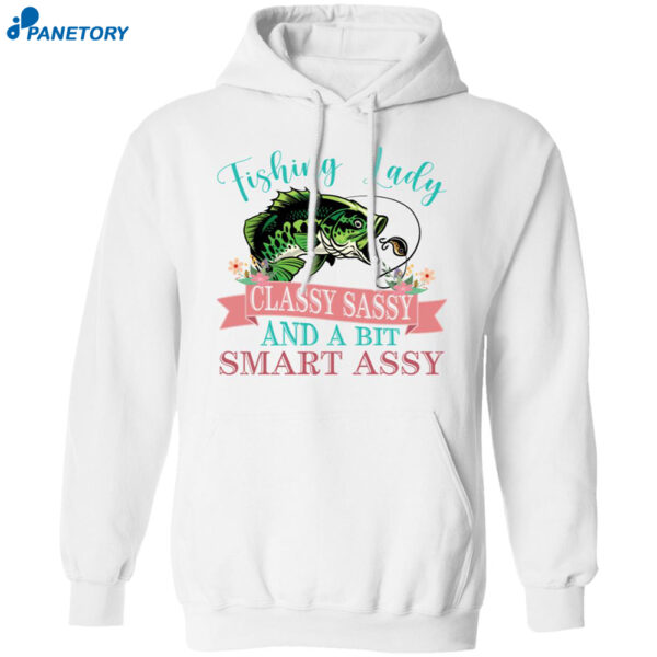 Bass Fishing Lady Classy Sassy And Bit Smart Assy Shirt 2