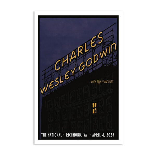 Charles Wesley Godwin Tour 2024 Richmond Va Poster