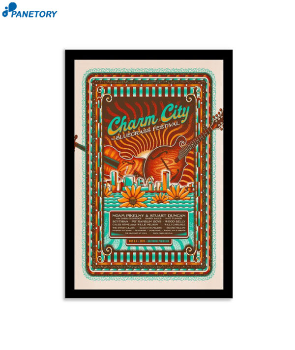 Charm City Bluegrass Festival May 3-4 2024 Baltimore Peninsula Poster