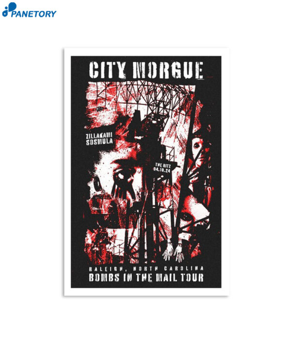 City Morgue The Ritz April 10 Raleigh Nc Poster