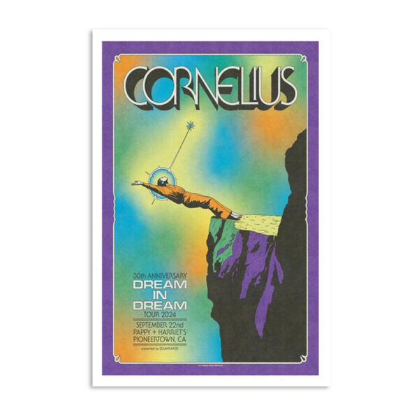 Cornelius Tour September 22nd 2024 Pappy Harriet’s Pioneertown CA Poster