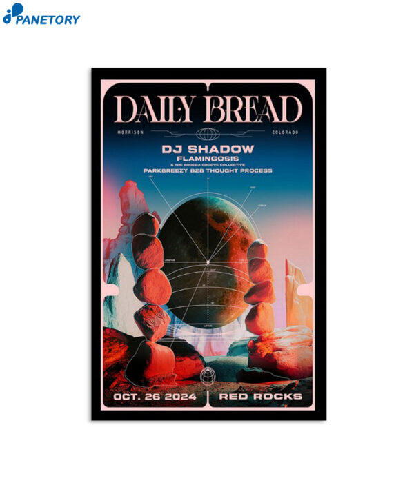 Daily Bread Morrison Colorado Oct 26 2024 Red Rocks Poster