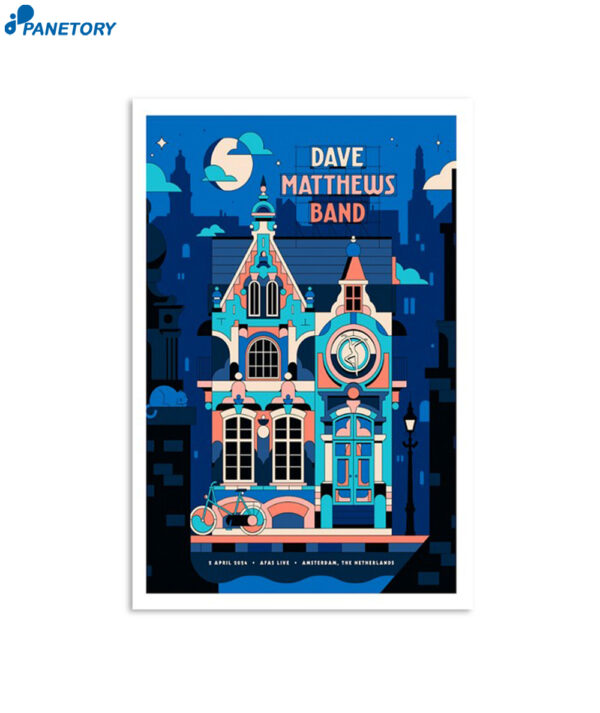 Dave Matthews Band Afas Live Amsterdam Nld Apr 2 2024 Poster