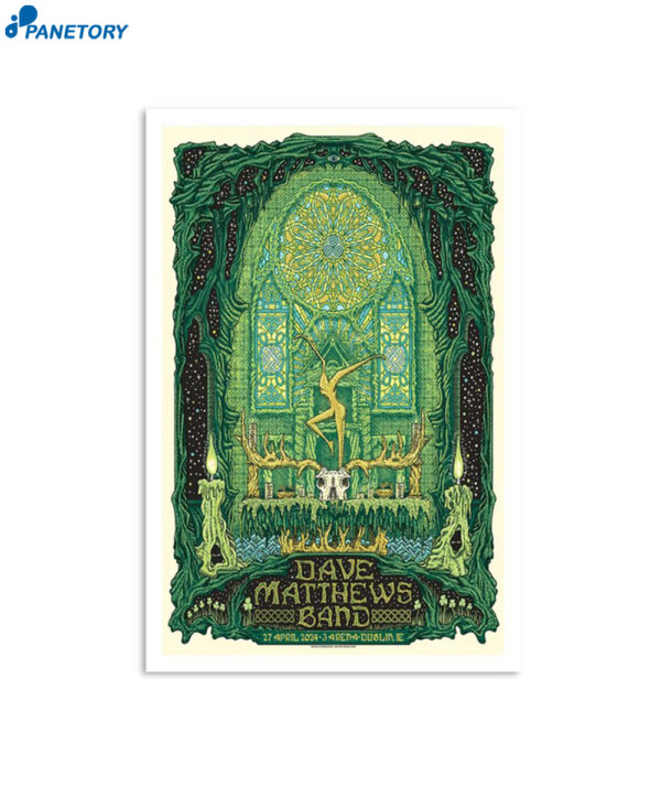 Dave Matthews Band Poster April 27 2024 3arena Dublin Ie Poster