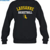 Derrick Rose Wearing Lausanne Basketball Shirt 1