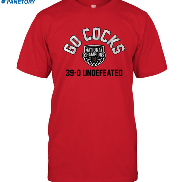 Go Cocks 39-0 Undefeated 2024 Shirt