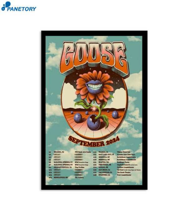 Goose September 2024 Tour Poster