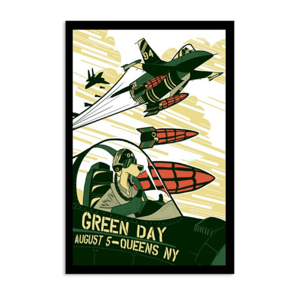 Green Day August 5 2024 Queens Ny Poster