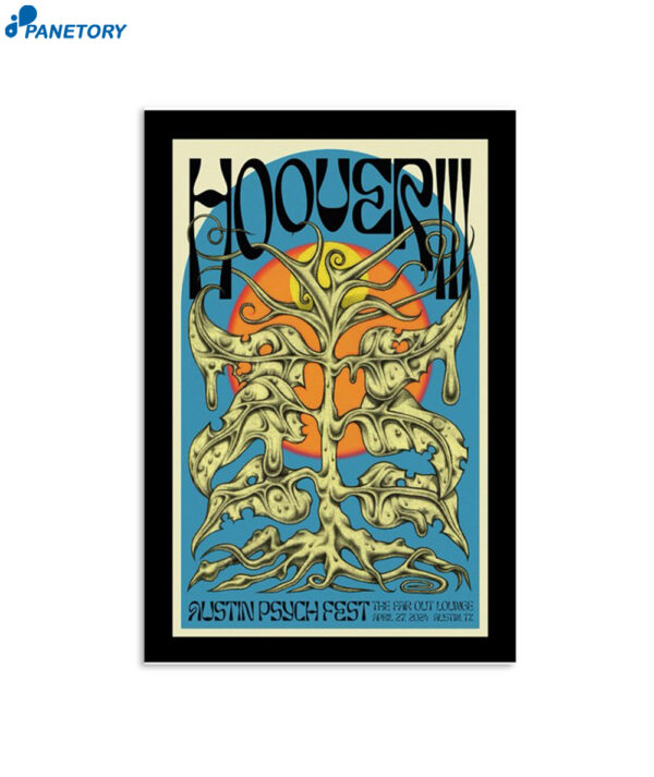 Hooveriii The Far Out Lounge & Stage Austin Tx Apr 27 2024 Poster