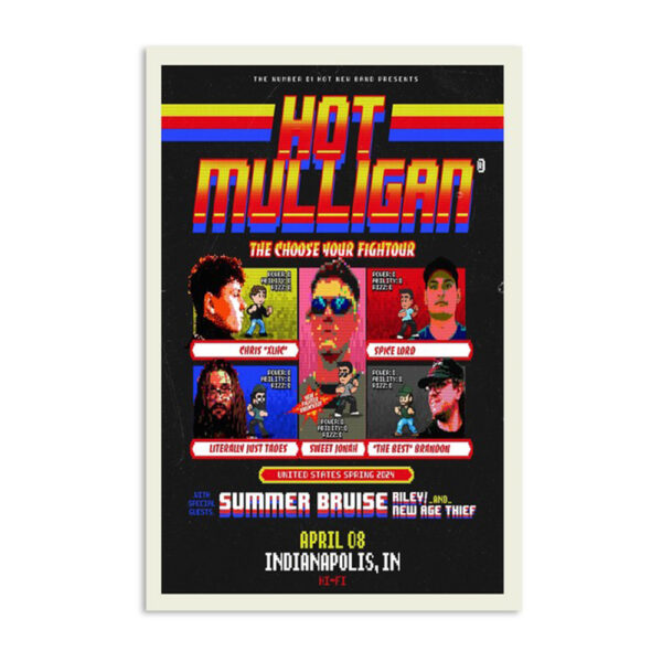 Hot Mulligan Hi-Fi April 08 2024 Poster