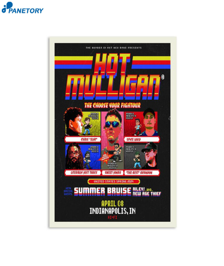 Hot Mulligan Hi-fi April 08 2024 Poster 2025