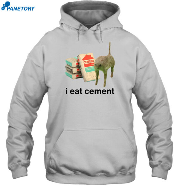 I Eat Cement Cursed Cat Shirt 2