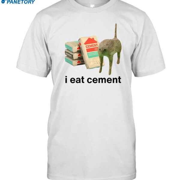 I Eat Cement Cursed Cat Shirt