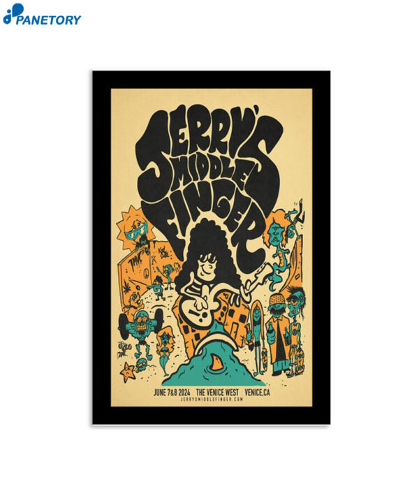 Jerry'S Middle Finger 2024 Venice Ca Poster
