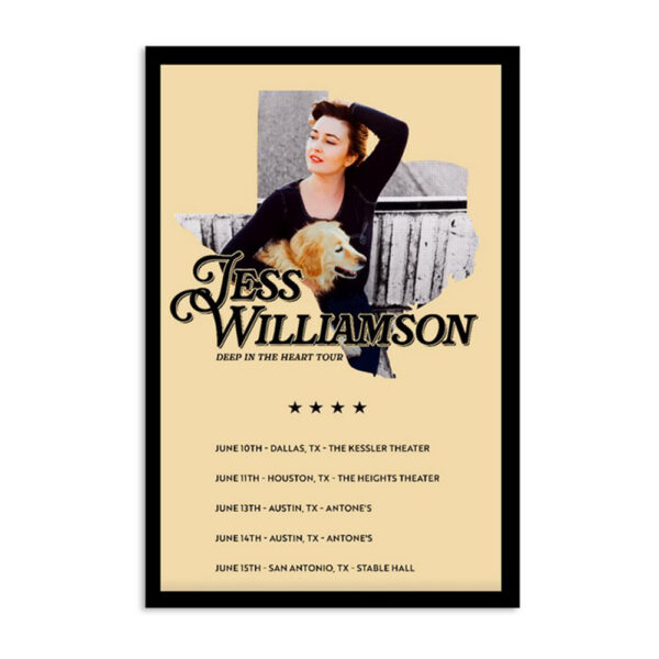 Jess Williamson Deep In The Heart 2024 Tour Poster