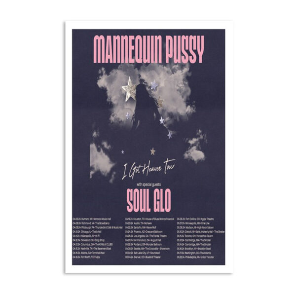 Mannequin Pussy I Got Heaven Tour 2024 Poster