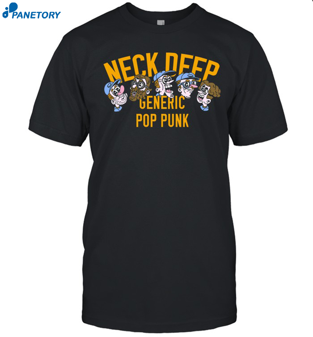 Neck Deep Store Generic Pop Punk Cartoon Faces Shirt 8 Neck Deep Store Generic Pop Punk Cartoon Faces Shirt