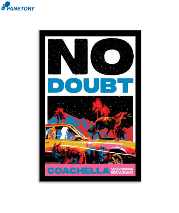 No Doubt Coachella 2024 Empire Polo Club Indio Ca Poster