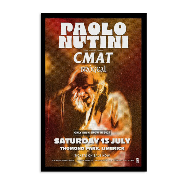 Paolo Nutini 13 July Thomond Park Limerick Poster