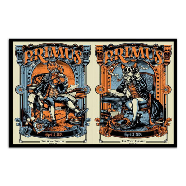 Primus Band April 2-3 2024 The Wang Theatre Boston Ma Poster