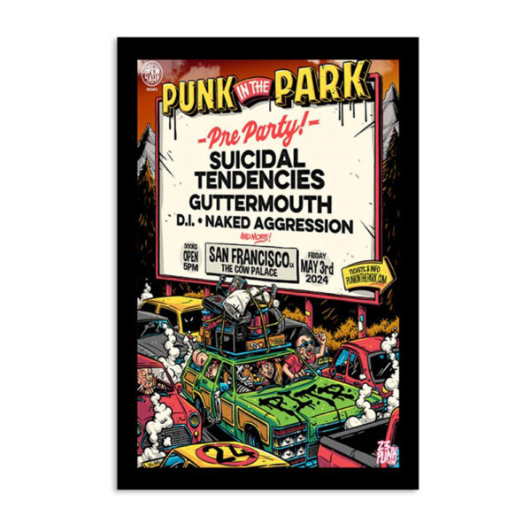 Punk In The Park May 3rd 2024 San Francisco Ca Poster